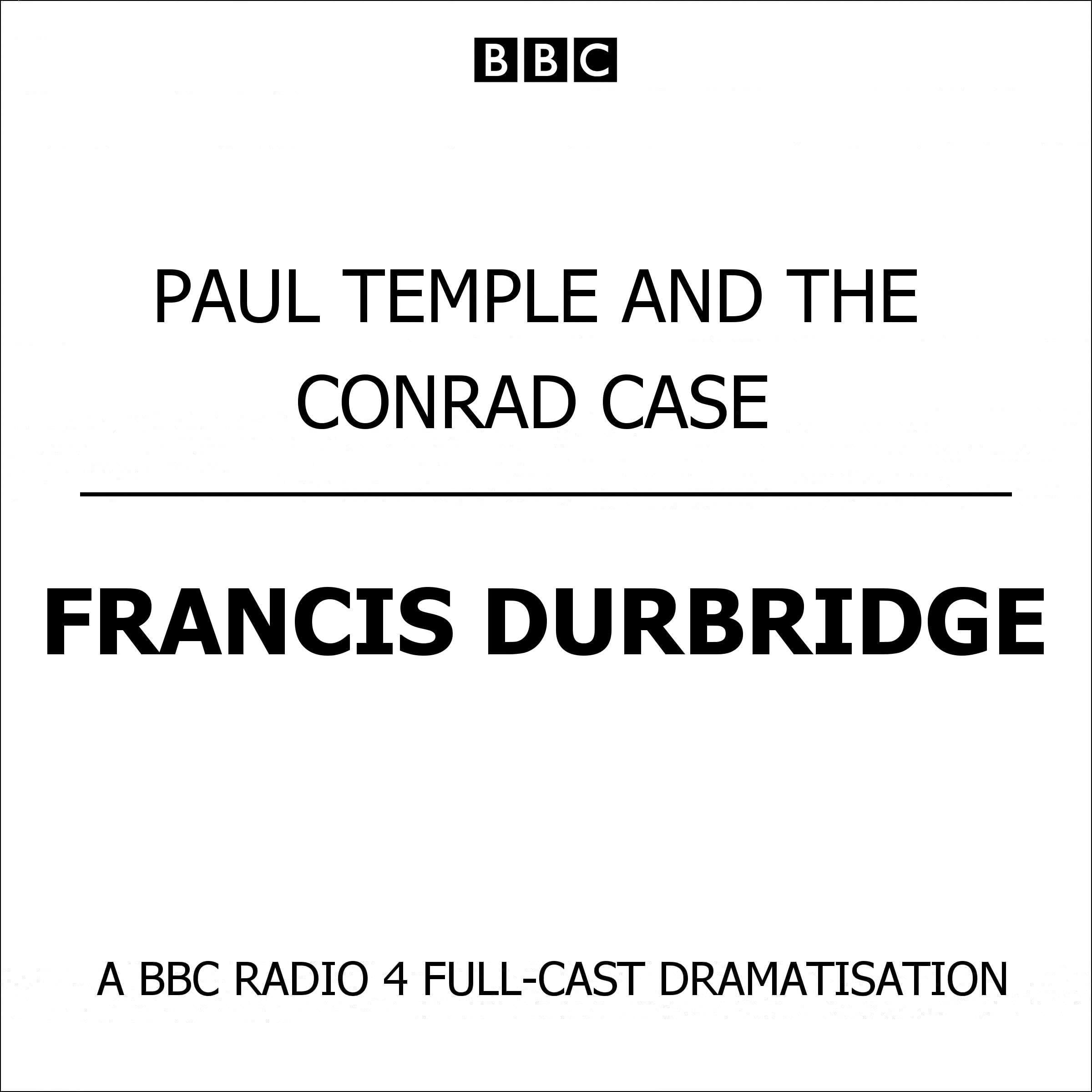 Cover art for Paul Temple And The Conrad Case