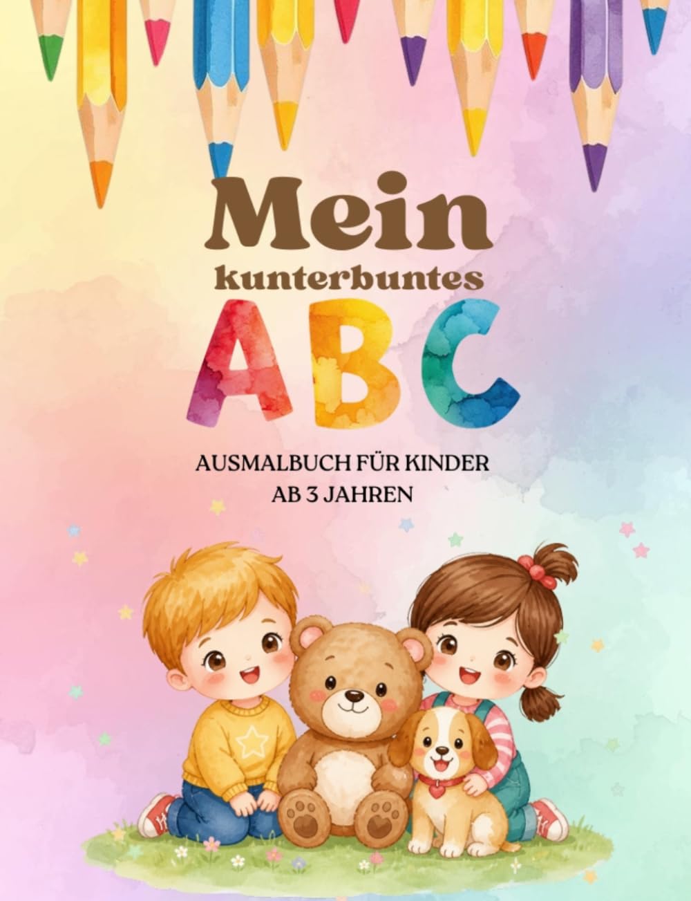 Mein kunterbuntes ABC Ausmalbuch für Kinder ab 3 Jahren
