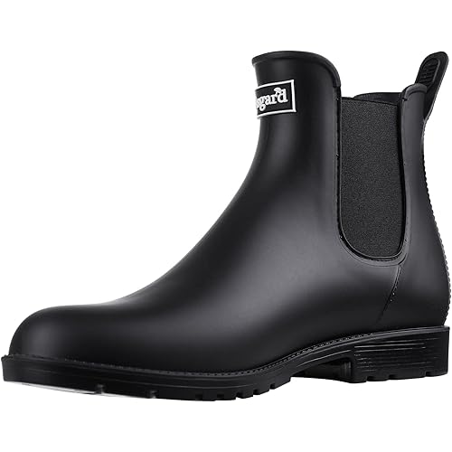 Asgard Women's Ankle Rain Boots Waterproof Chelsea Boots