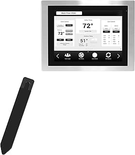 BoxWave Stylus Pouch Compatible with Maple Systems PCS6815APHEB - Stylus PortaPouch, Stylus Holder Carrier Portable Self-Adhesive - Jet Black