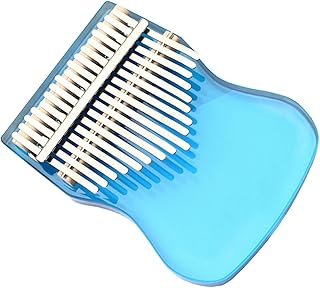 Piano de Pulgar Profesional Instrumento De Teclado De Piano De Pulgar Acrílico Kalimba De 17 Teclas Transparente Azul Con Accesorios (Color : 01)