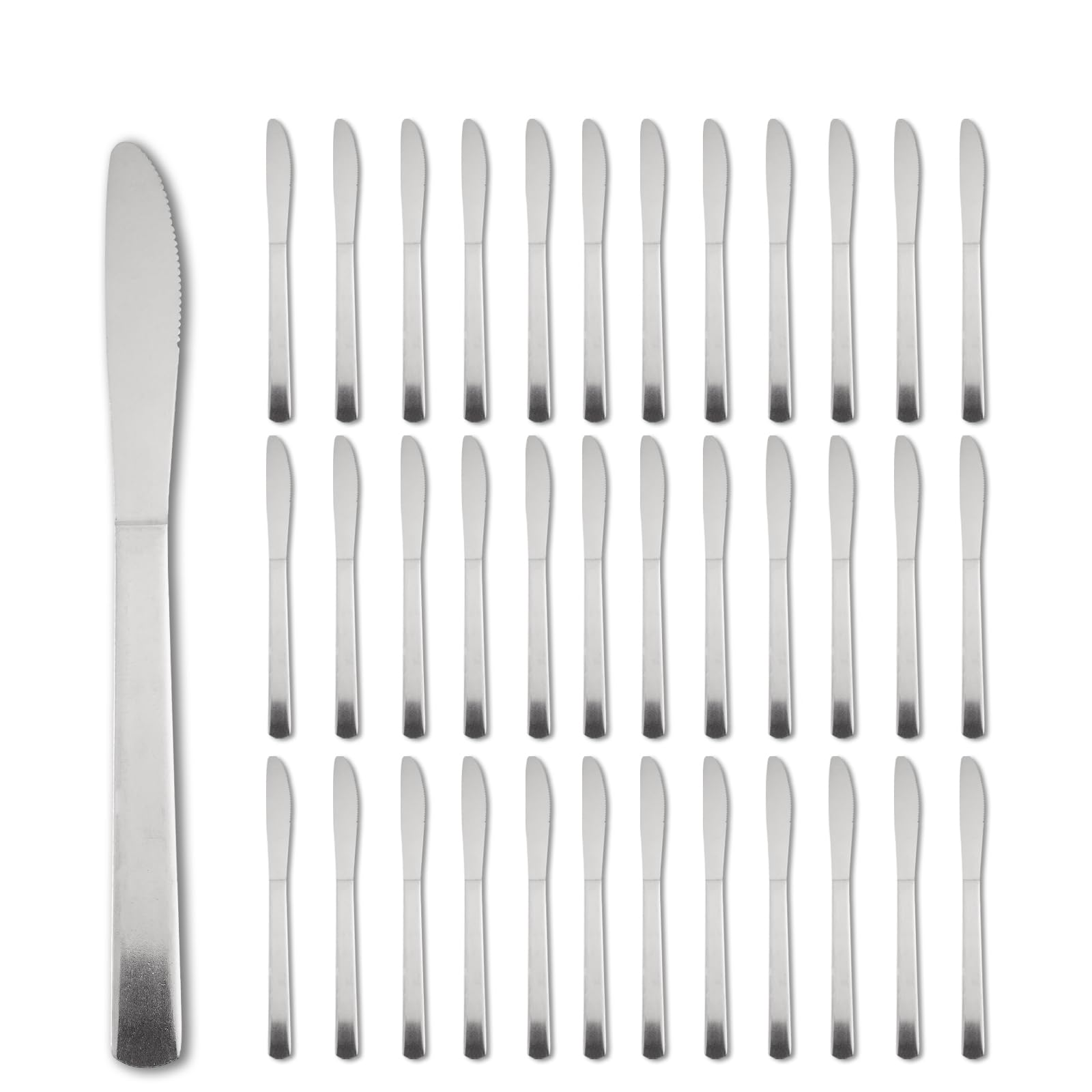 36 PCS Dinner Knifes Set - Windsor Stainless Steel Table Knives 8.7 Inch with Dishwasher Safe Butter Knives,Metal Butter Knofe,Dinner Knife Silverware for Home,Kitchen or Restaurant