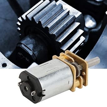 6mm Gear Motor, DC6V High Torsion 600RPM/800RPM/2000RPM Low Noise All-Metal Structure Gear Box for Electric Vehicles Industrial Fans Construction Machinery(600RPM-silver)'$