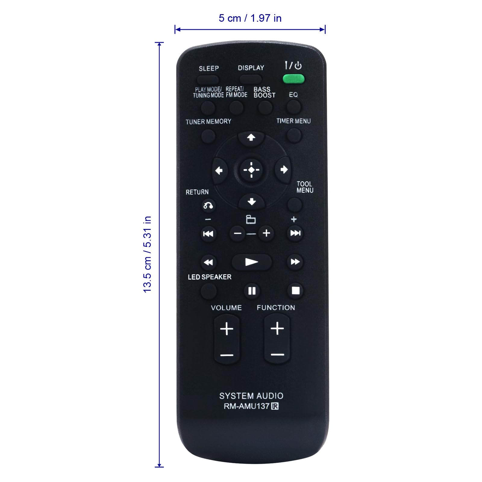 Amazon.com: RM-AMU137 Replaced Remote fit for Sony Home Audio