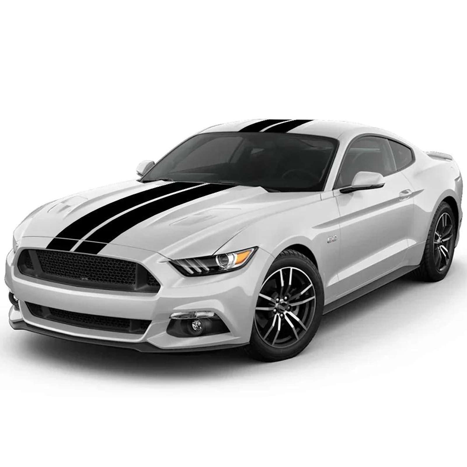 3Pcs Naklejki samochodowe Auto Maska Dekoracja dachu tyłowego Paski z naklejkami Zestaw Winylowy Tuning Cover, dopasowane do Forda Mustanga GT500 GT350 GT