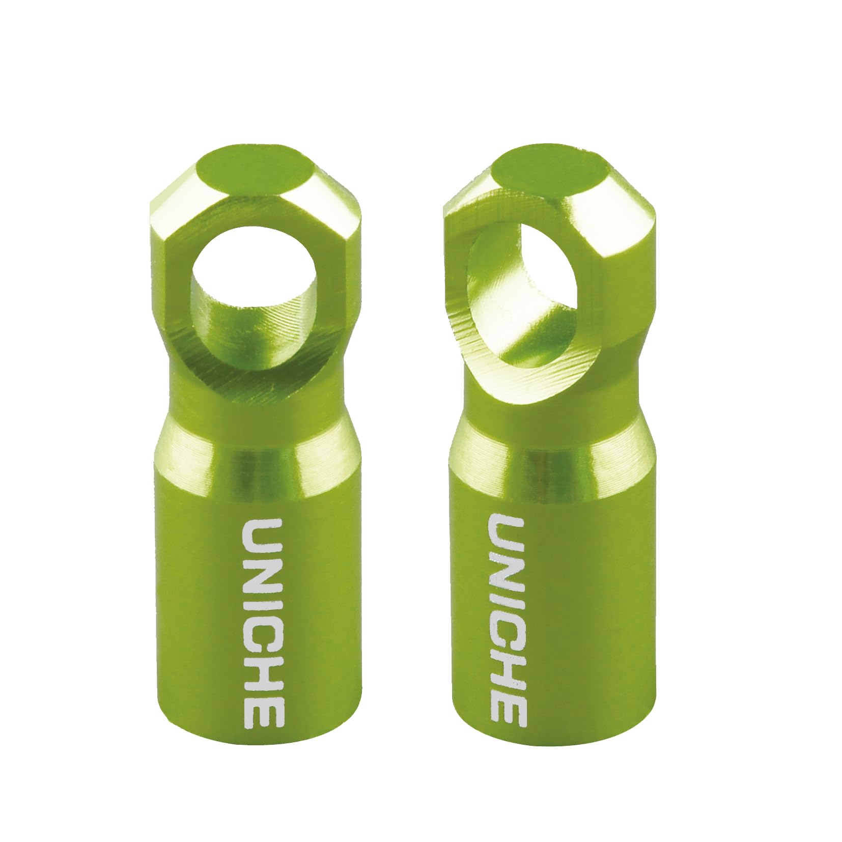 UNICHE Bicycle Presta Valve Cap with Valve Core Removing Function, Fits Presta French Valves on MTB, Road Bikes, Gravel Bikes - 2 Pack - Green
