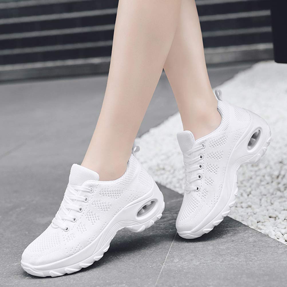 Damen atmungsaktive Turnschuhe Fitness-Gym Schuhe Schnüren Casual Sport Sportschuhe Outdoor Fashion Walking Trainer Schuhe
