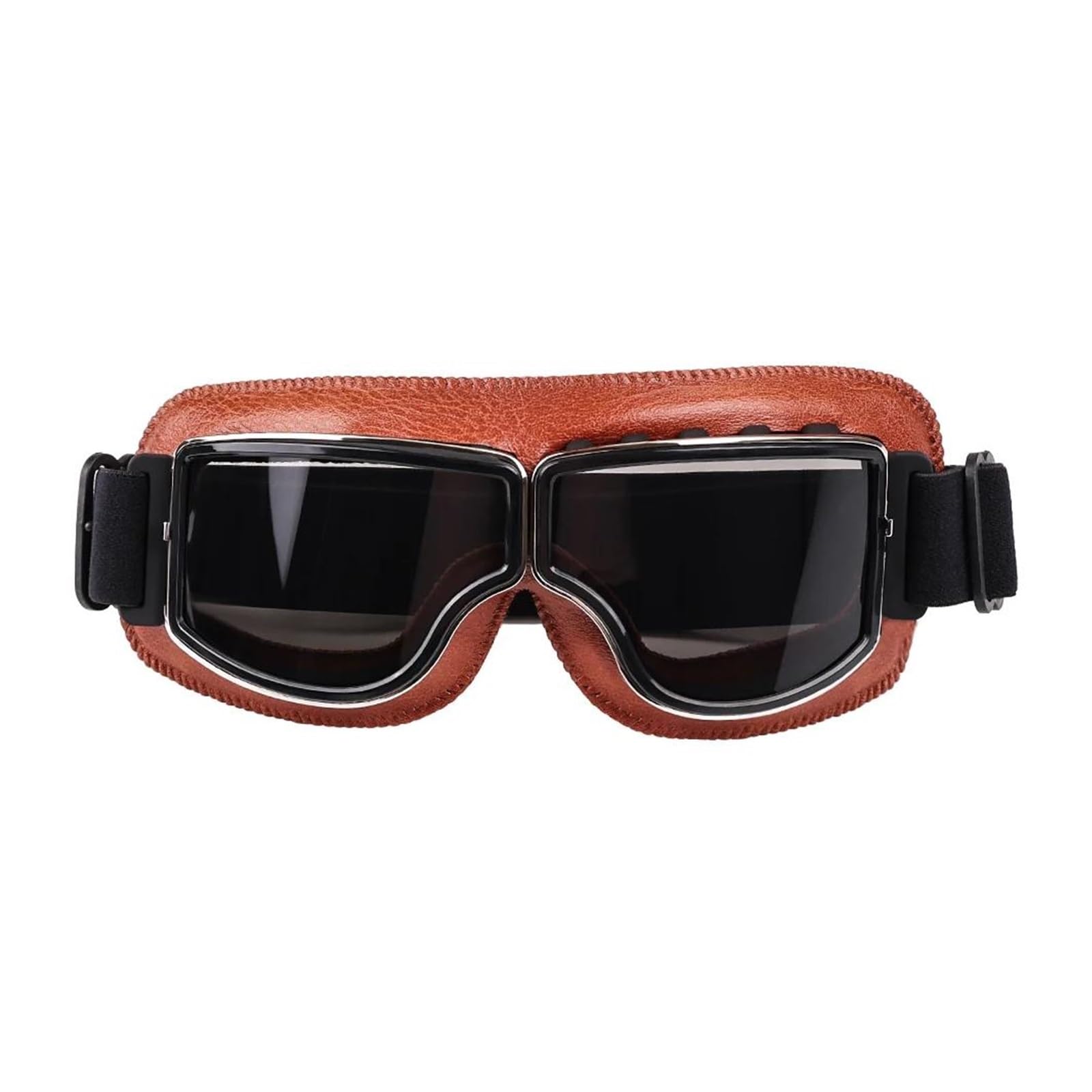 Gafas de cuero para motocicleta, gafas para carreras de motocross(Grey Lenses 2)