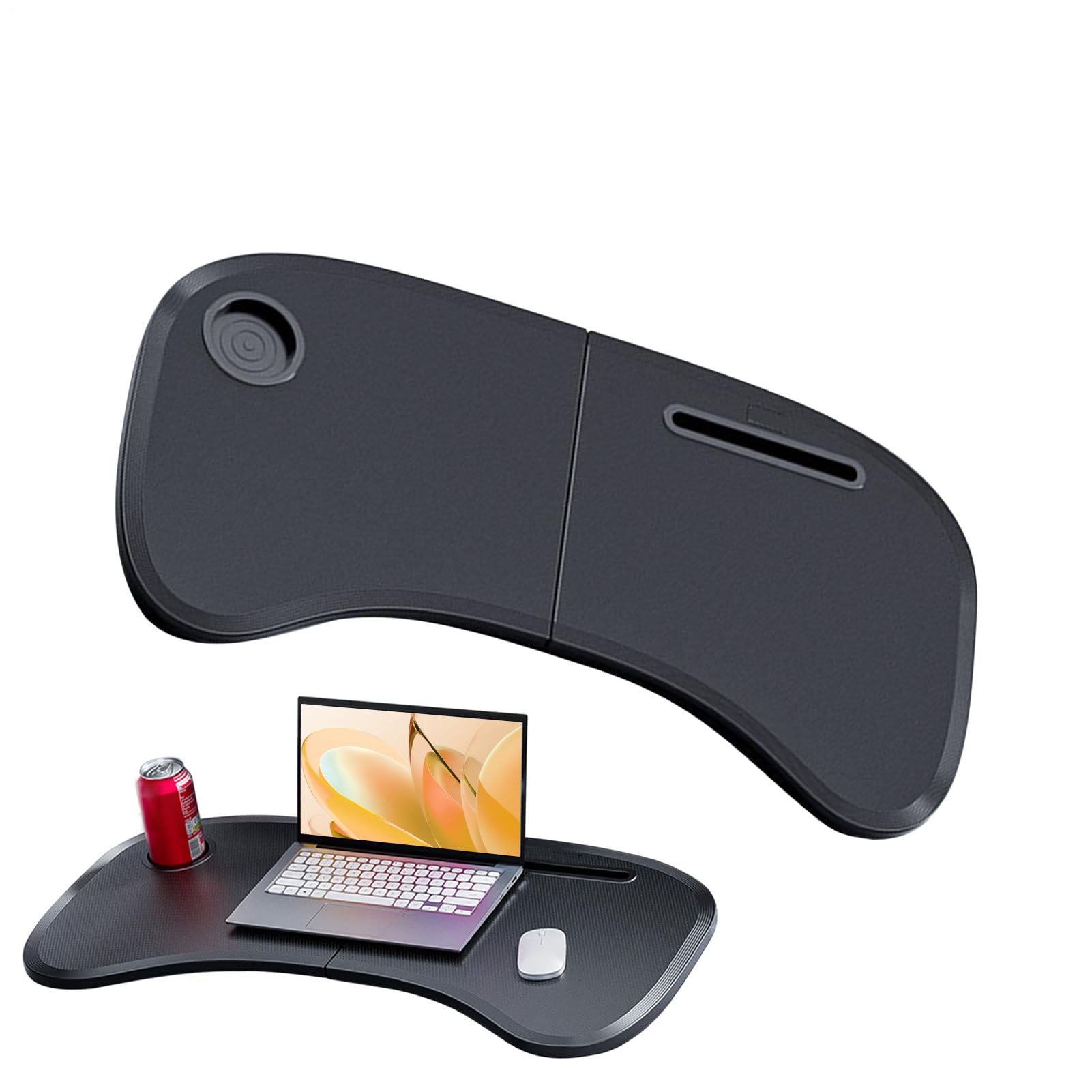 Bandeja Comida Auto Organizadores Consola Automóvil Accesorios Suministros | Escritorio Plegable Portátil Coche Accesorios Internos Suministros Beber Comer Viaje Largo Ordenador Camión Of