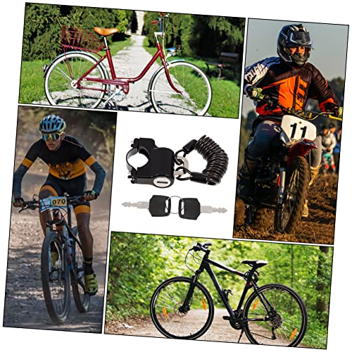 Candado casco bicicleta antirrobo de cable Mikikit para evitar robos y cargas molestas 3
