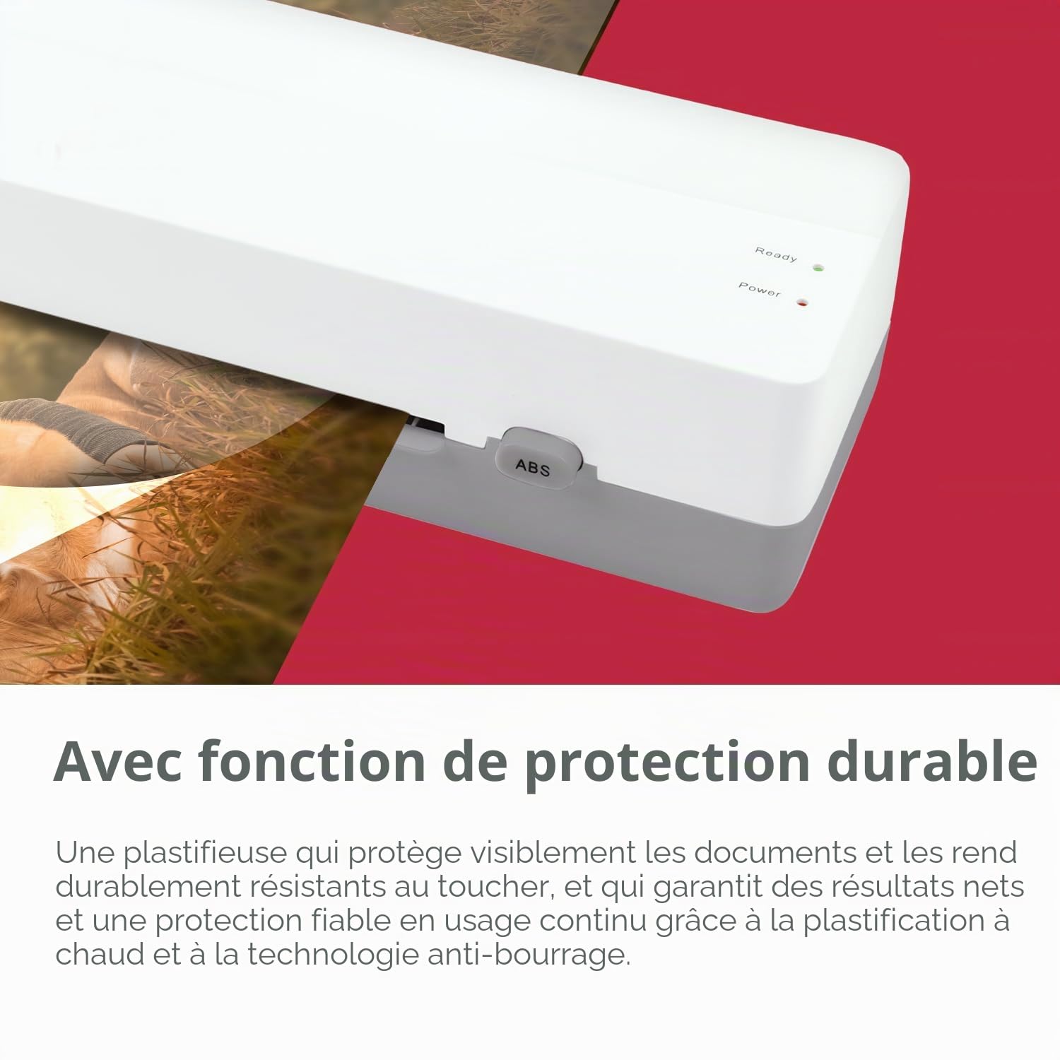 OLYMPIA A 130 Plastifieuse A3 | Plastifieuse compacte pour le bureau, l'école et la maison | Plastification à chaud jusqu'à 320 mm | Pour pochettes de plastification de 80 à 125 microns | Plastifieuse