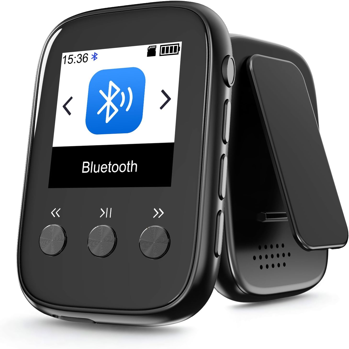 16GB Clip Mp3 Player with Bluetooth 5.3,Portable Mp3 Player Good for Sports Support FM Radio Voice Record Built-in Micro SD Card Slot and HD Speaker Earphone Included 16GB Clip Mp3 Player with Bluetooth 5.3,Portable Mp3 Player Good for Sports Support FM Radio Voice Record Built-in Micro SD Card Slot and HD Speaker Earphone Included