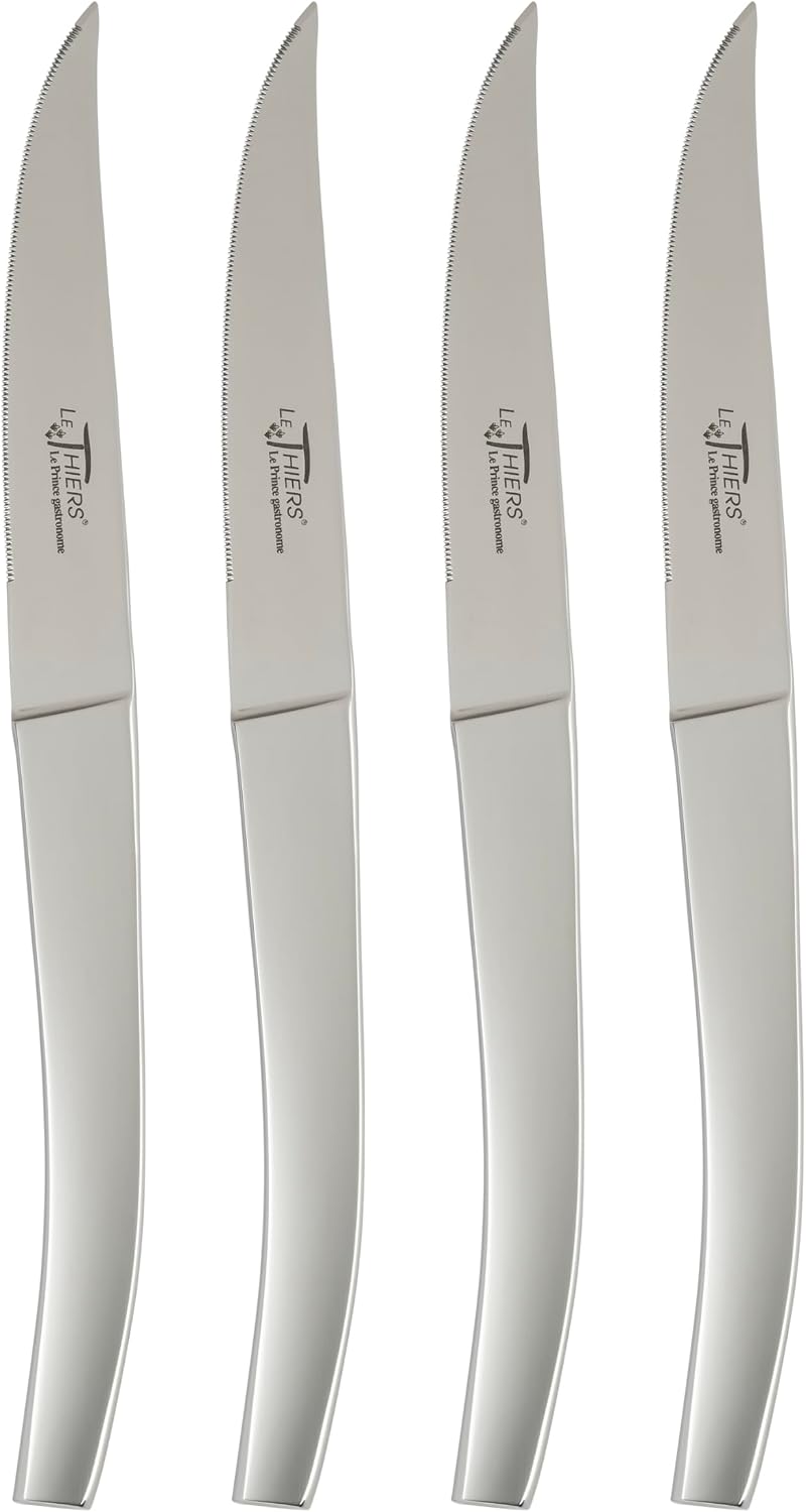 “LE THIERS” SET OF 4 STEAK KNIVES WITH STAINLESS STEEL HANDLES