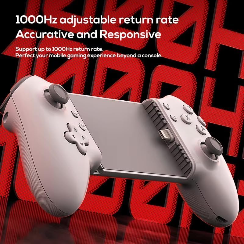 Memo S3 controller highlighting 1000Hz adjustable return rate for accuracy and responsiveness