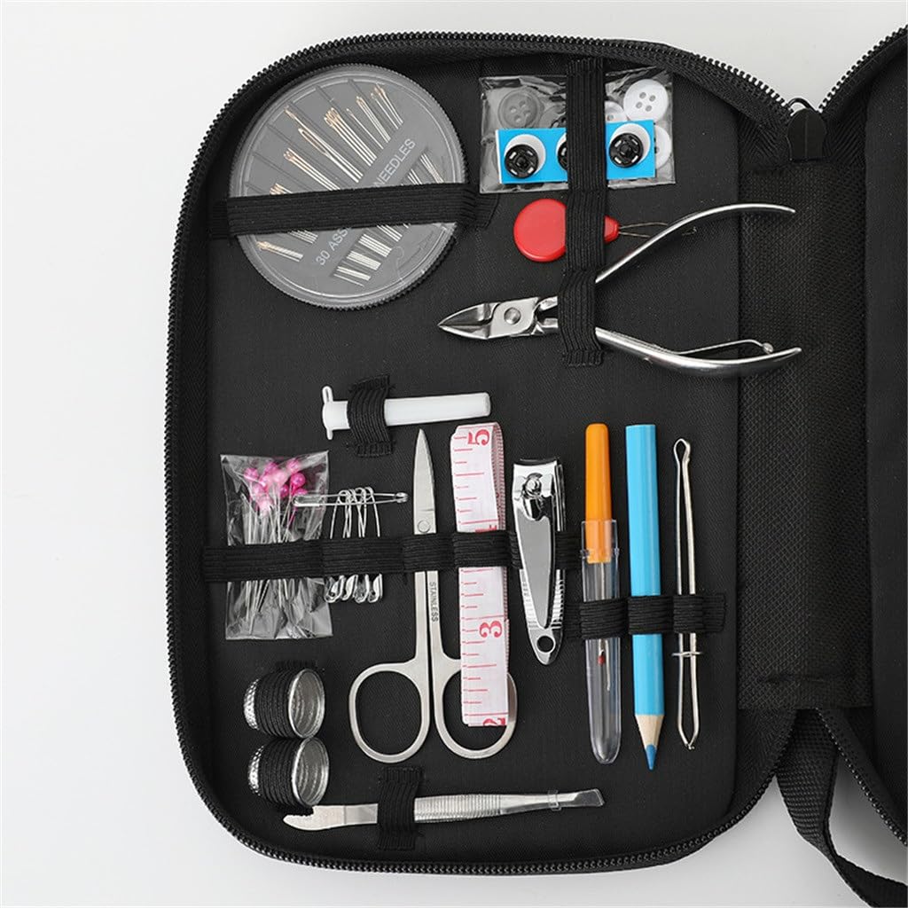 Kit de Costura para el hogar, Juego de Caja de Costura Multifuncional de 89 Piezas