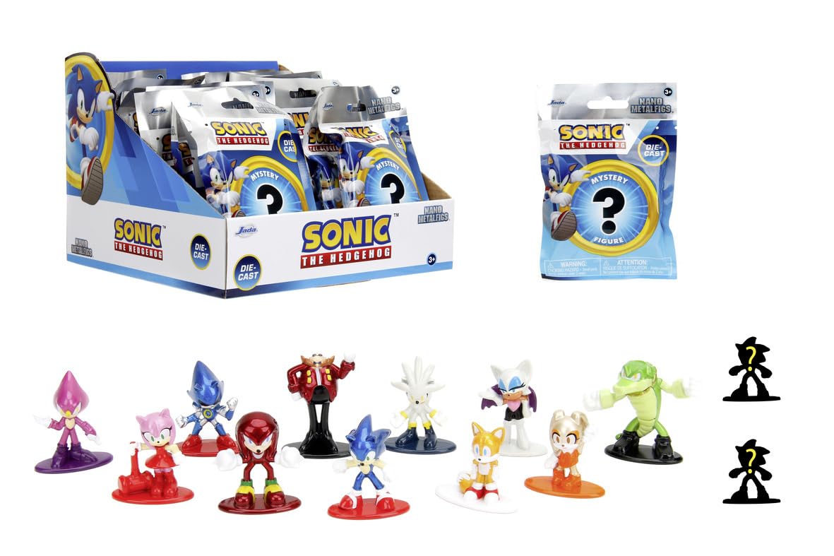 Blind Pack Sonic – 1 Figurine Métal 4 Cm – 13 Modèles à Collectionner – Officiel – Dès 3 Ans