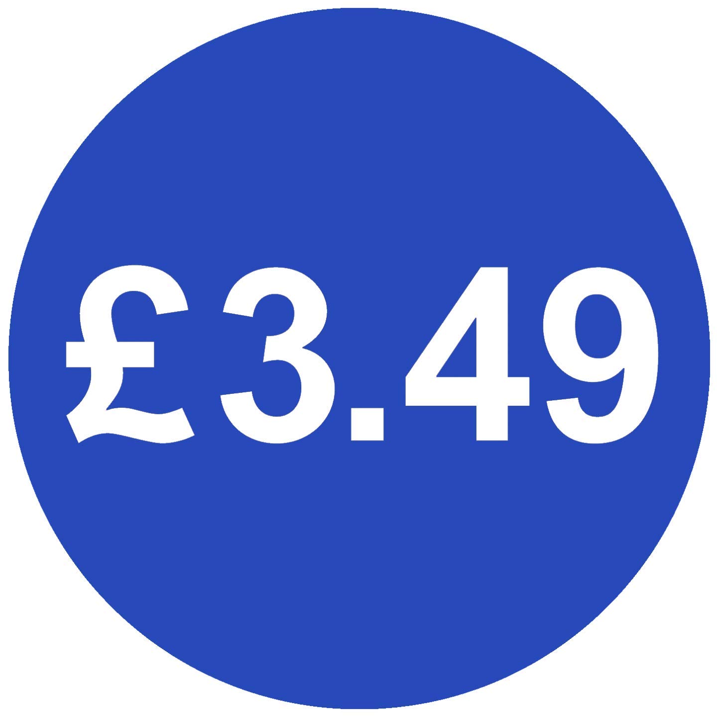 30mm Price Stickers Pack of 100 - Bright Blue - £3.49 — image 1