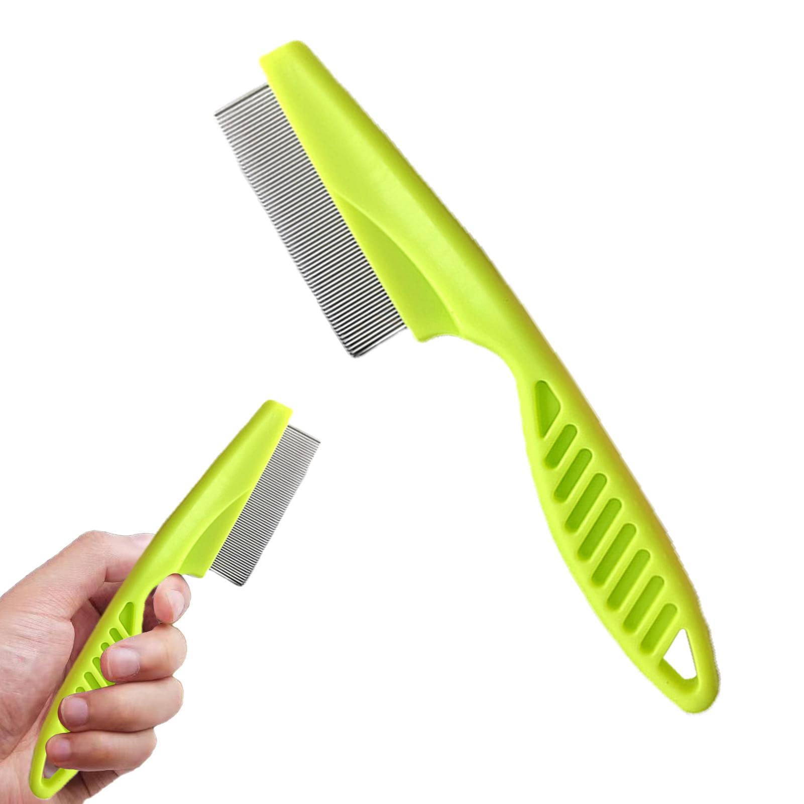 Brosse anti-puces pour chat, brosse anti-puces avec manche épaissi | Peigne pour chiots pour petits chiens, articles de toilette pour chats, accessoires pour chiens, kit toilettes pour chiens Jingan