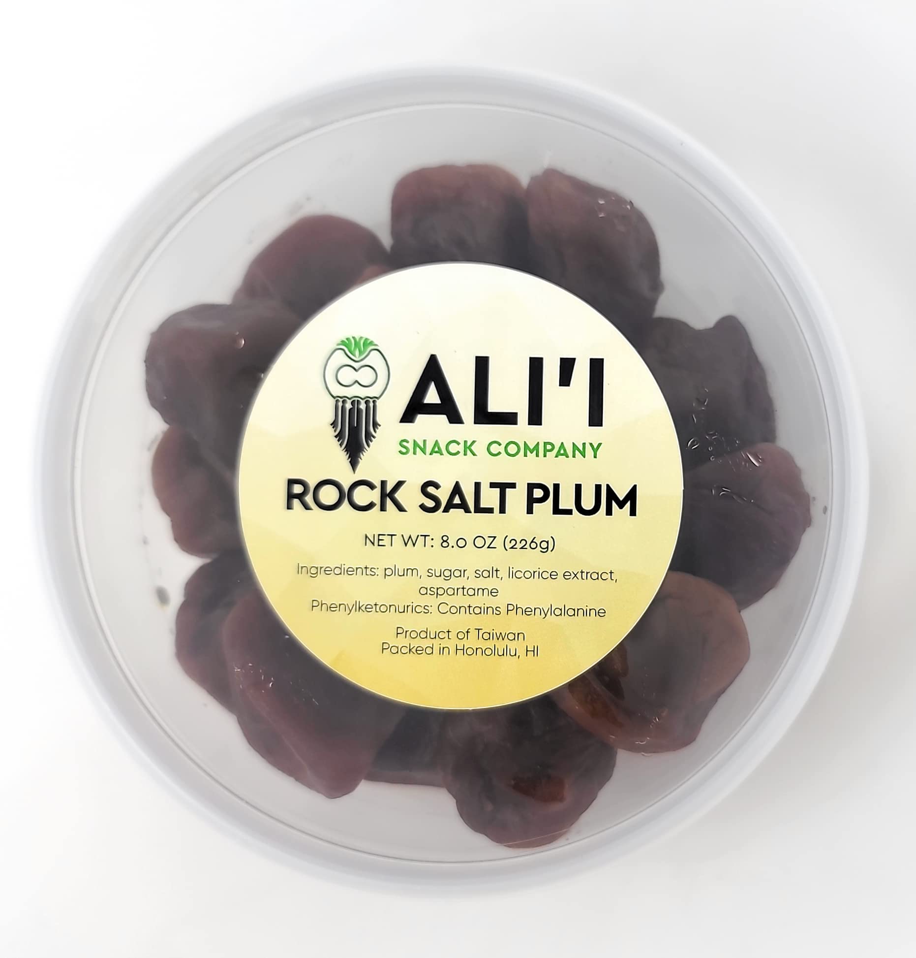 Alii Snack Company - Rock Salt Plums 8 oz Snack Container