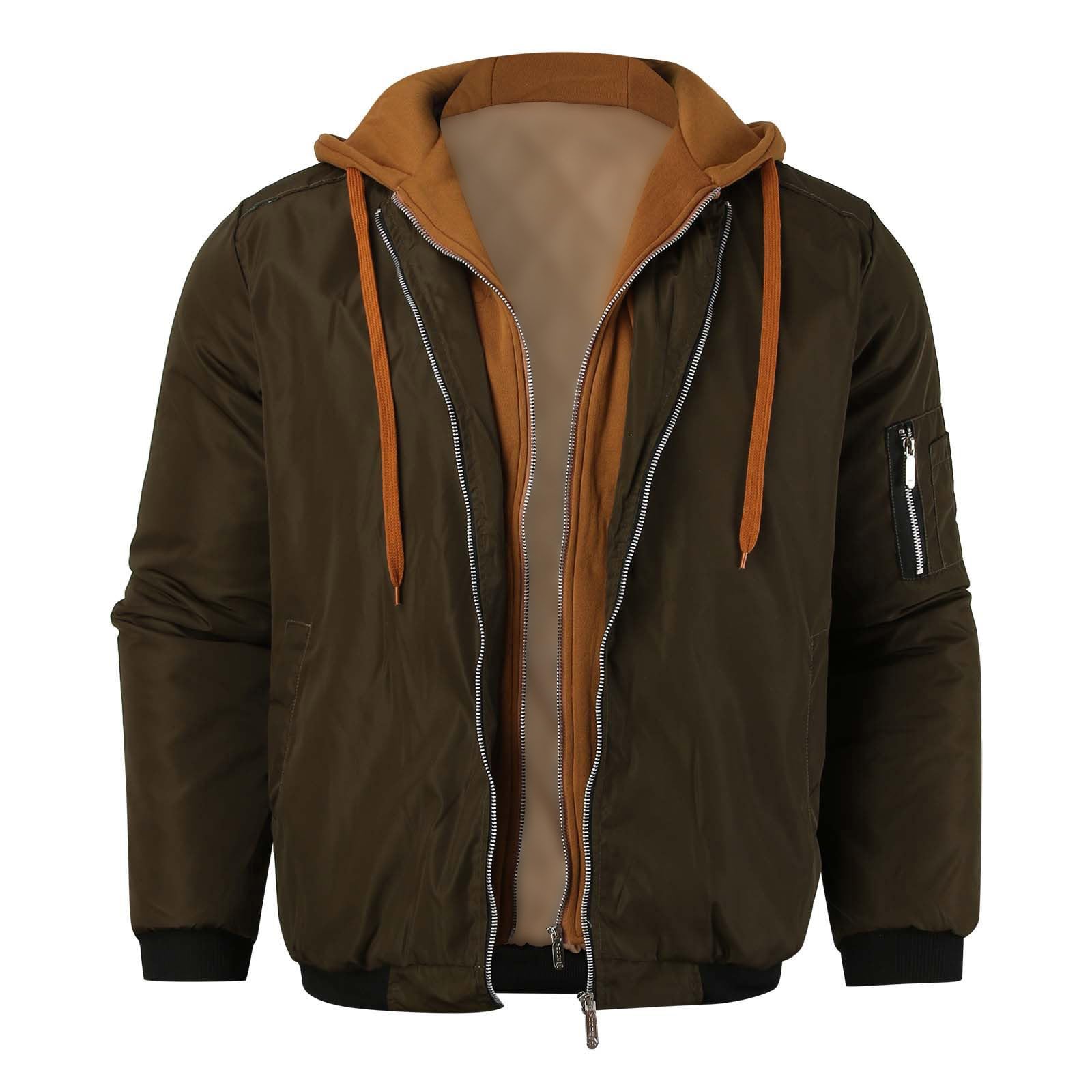 Felpa con Cappuccio Uomo Zip Felpe Leggera e Funzionale Giacca Larghi | Felpa Taglie Forti Leggera Vintage Vestibilità Cardigan Tinta Unita Trekking Morbido Comoda Autunno Giacca Polsini Elastici