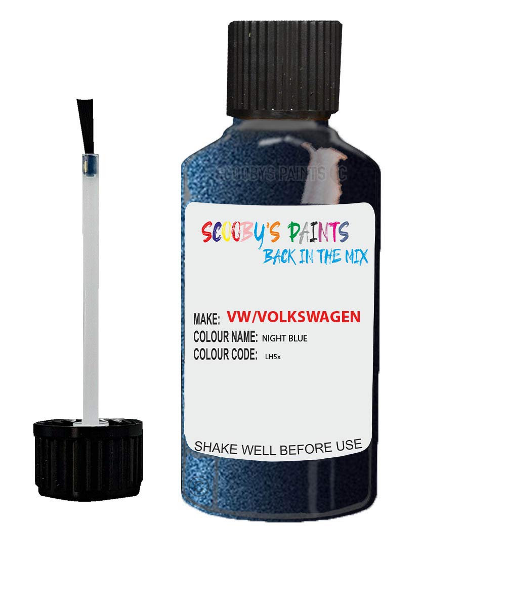 Irish Charm Plaques Blue Scobby Paints Car Scratch Repair Touch Up Paint 30Ml Compatible With Vw Night Lh5x/H5x