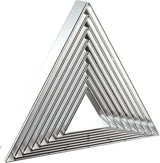 Triangle Cookie Cutter Set 8-Piece 1.5" to 5" by QAAQS