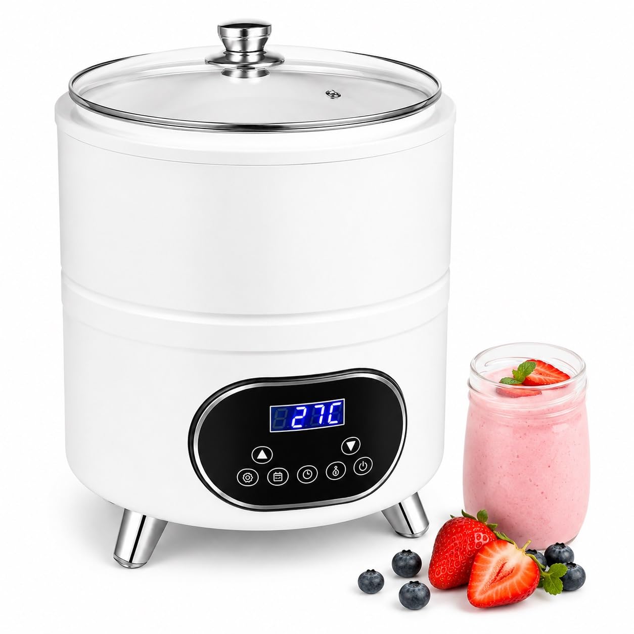 VZXATYOP Yogurtera con Temporizador, Incubadora De Fermentación De 8L/12L