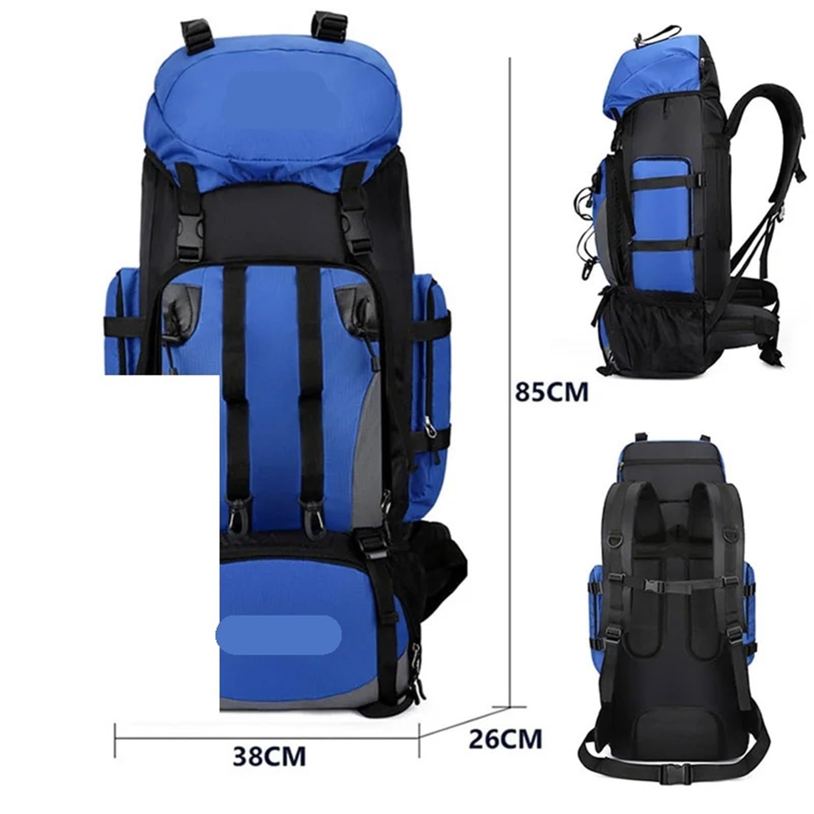 Wanderrucksack 90L Wasserdicht Wandern Camping Rucksack Trekking Tasche Große Kapazität Reise Outdoor Sport Taschen Ausrüstung Männer(Color5)