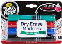 Vista 2 de Crayola Take Note - Marcadores de borrado en seco, línea fina, 4