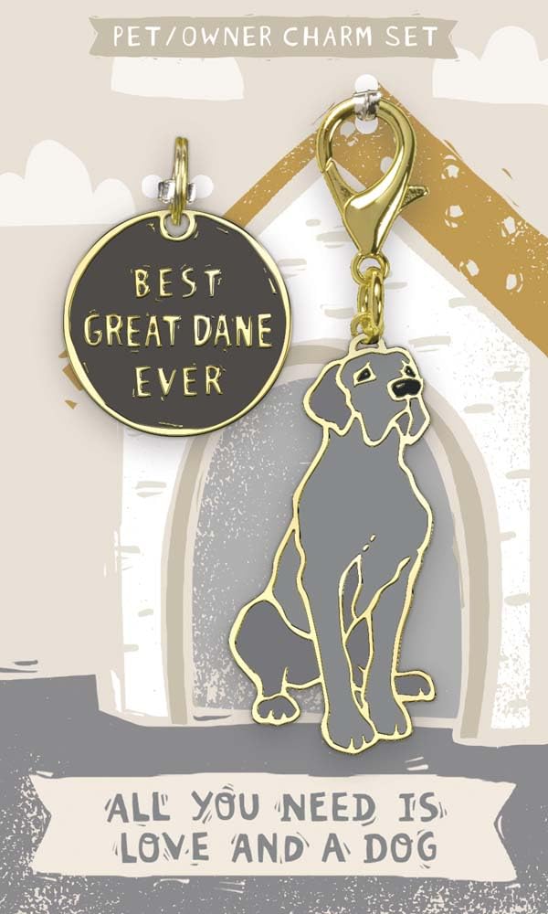 Collier pour chien motif danois haut de gamme Primitives by Kathy en toile tissée résistante