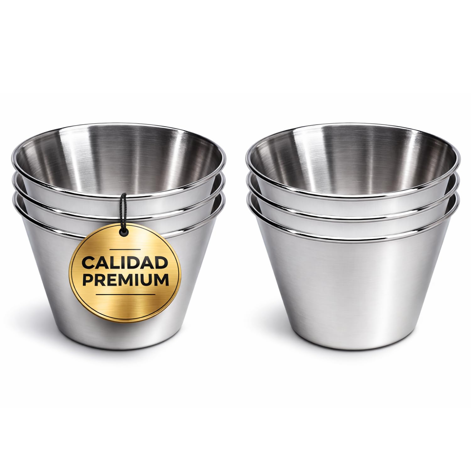 Lot De 12 Moules Acier Inoxydable 9cm - Flan, Pudding, Muffins, Gâteaux Canelés - Démoulage Facile