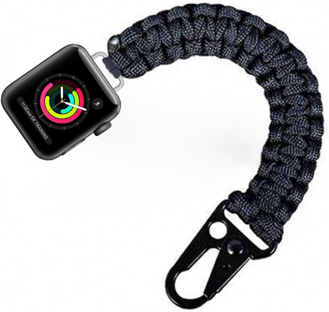 Nylon Outdoor Sport Band Compatible with Apple Watch 38mm 40mm 41mm 42mm, Series 11/10/9/8/7/6/5/4,Ultra 3/2/1,SE 3/2/1 Nurse Watch Band with Pin-On Brooch iWatch Series Accessories