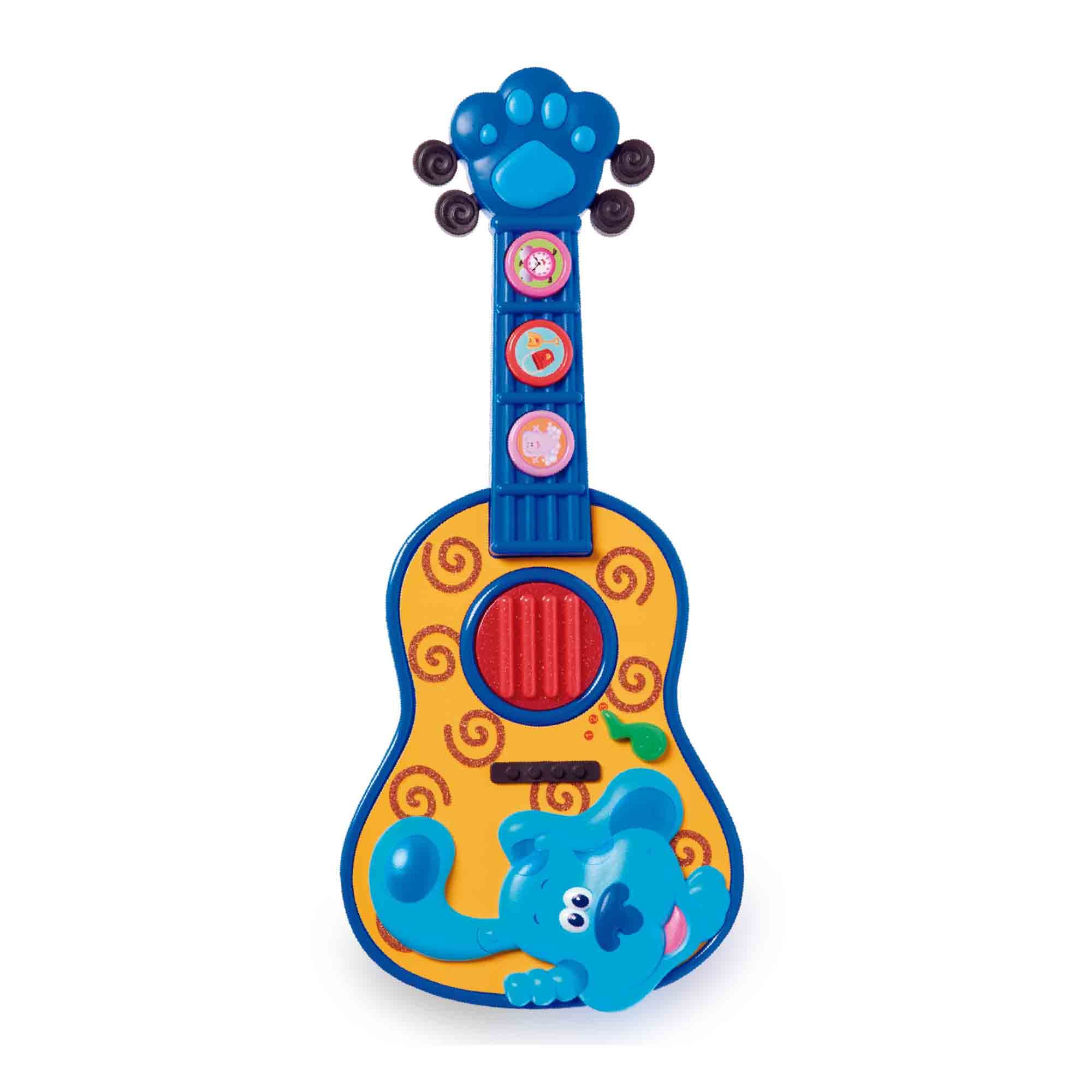 Famosa - Blue and You Tracks, Sing-Along Guitar, zabawka dla dzieci z 3 różnymi trybami, ma piosenkę z serii, dźwięki gitary i zabawną grę od 3 lat (BLU12000)