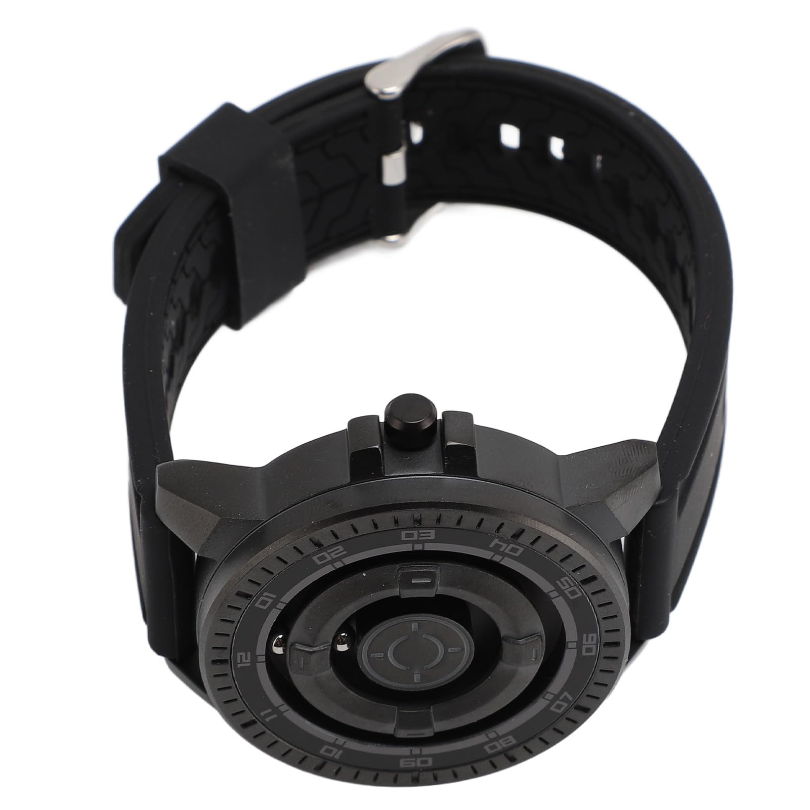 ZJchao Orologio da Polso Al Quarzo Impermeabile con Sospensione Magnetica con Orologio da Coppia con Conchiglia Nera