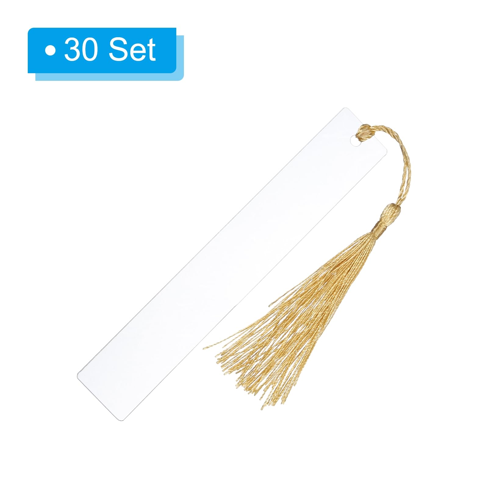 PATIKIL 5.9" x 1" Blank Acrylic Bookmark - Image 3