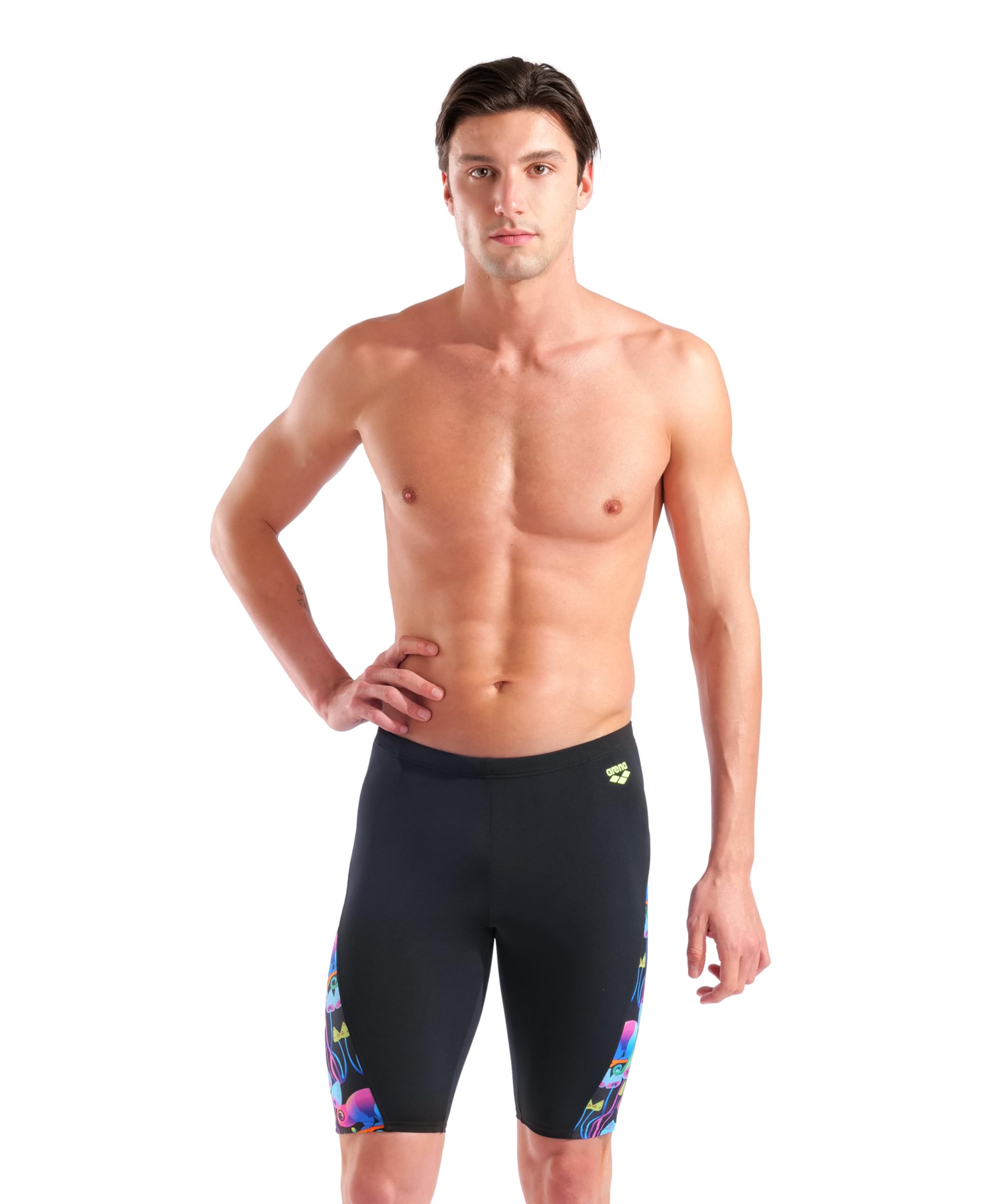 Men's Arena Performance Men's Multi Chameleons Swim Jammer Sports Shorts Bathing Suit