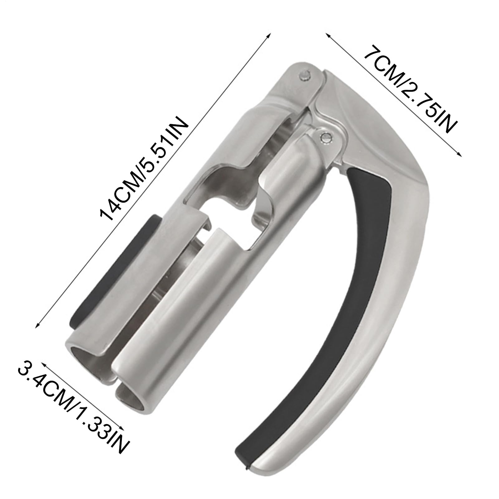 Champagne Opener Tool, Wine Cork Puller, Ergonómico Mango Grip, Easy Twist Extraction Device, Home Kitchen, Bartender Service, and Special Celebration Events 5,51 x 2,76 x 1,34 pulgadas