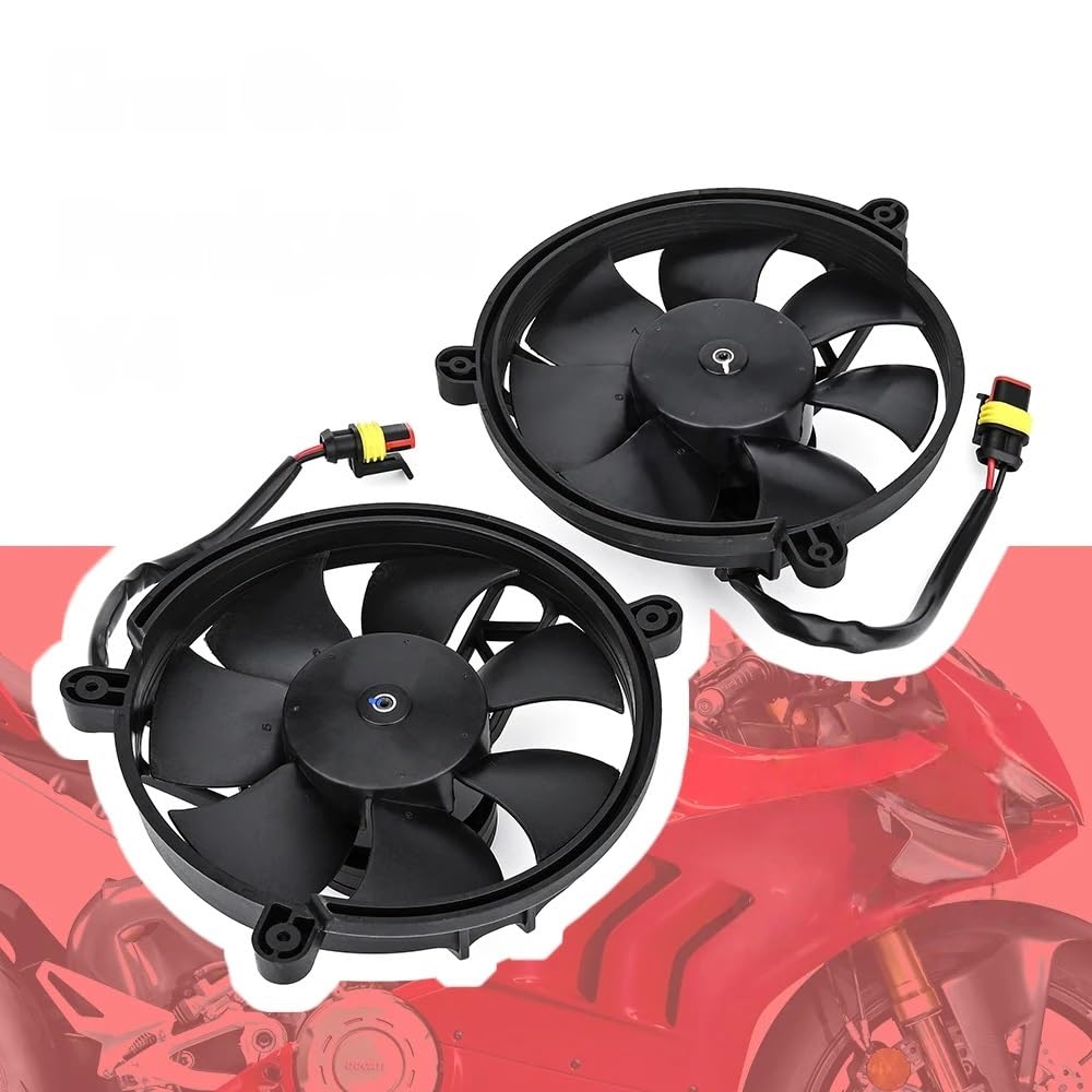 Wentylator chłodnicy Wentylator chłodnicy motocykla 12 V pasujący do Panigale V4/S 1100 2019-2020 V4 R/S 1000 Akcesoria chłodnica elektryczna(Right)