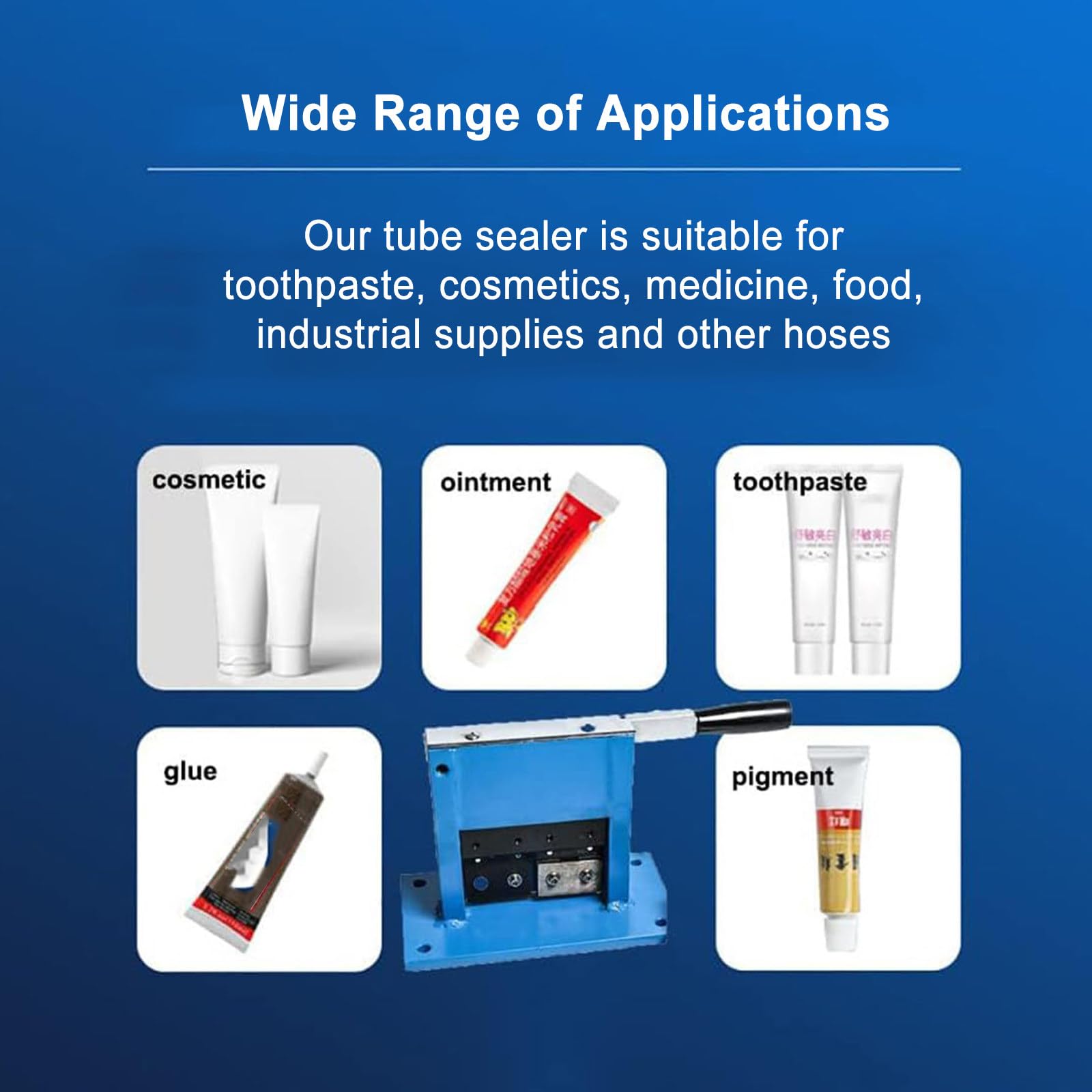 Aluminum Laminate Tube Crimp Sealer Heavy Duty Manual Aluminum Laminate Tube Sealer Ointment Tube Sealer — view 2