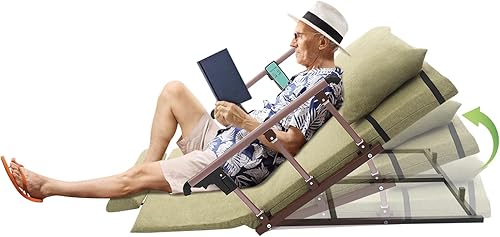 Respaldo de cama ajustable de elevación eléctrica con control remoto, silla de descanso para sentarse para soporte lumbar de cuello, ayuda a las