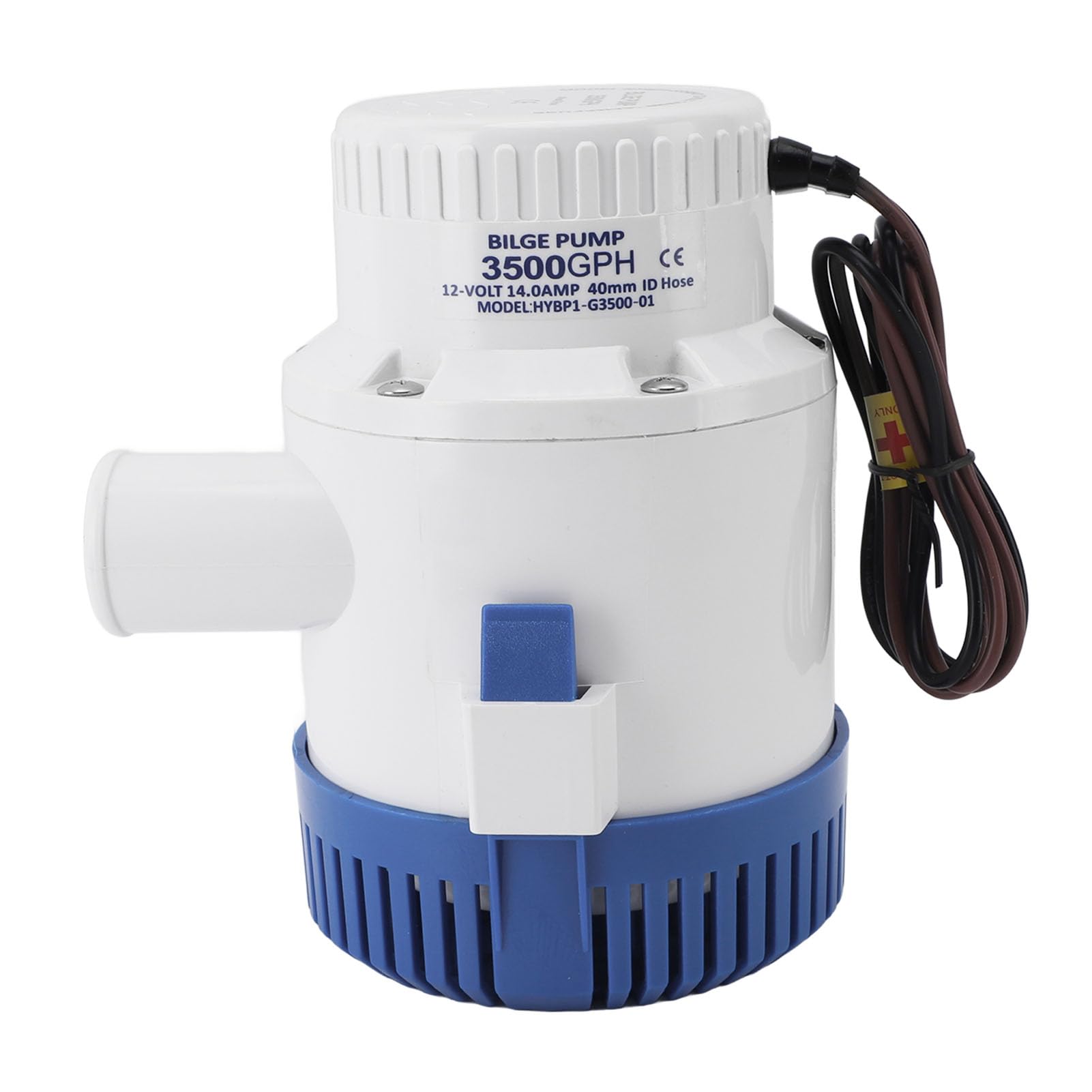 Haofy Elektrische Bilgenpumpe 3500 GPH aus Kunststoff, Burnout-Prävention, Stabiler Betrieb, Vielseitige Verwendung für Teich, Schwimmbad, Spa-Center, Boot, Wohnmobil (12V)