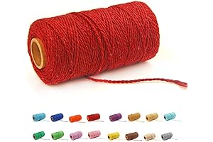 Macrame Cord for Crafts - (109 Yards/1.5mm) - Red String