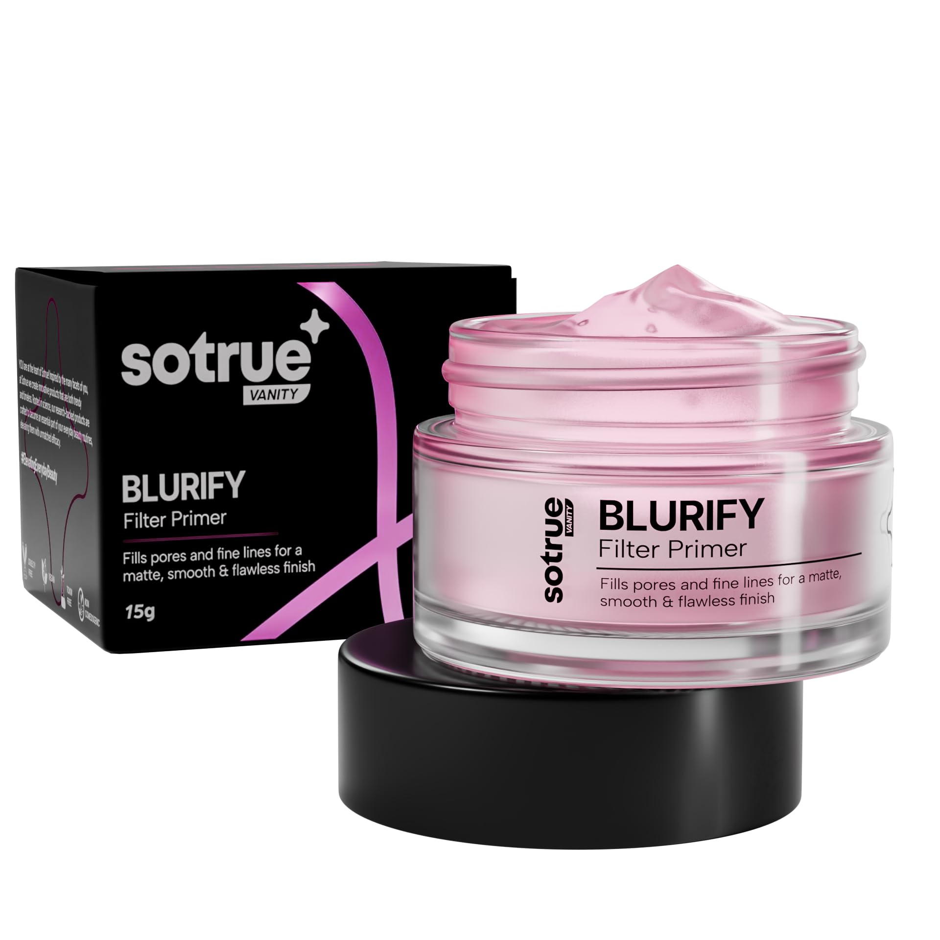 Sotrue Blurfect Filter Face Primer 15gm | for a Flawless & Smooth Skin | Blurs Fine Lines, Wrinkles & Pores Instantly | Hydrating, Lightweight & Non-sticky | Cruelty-free