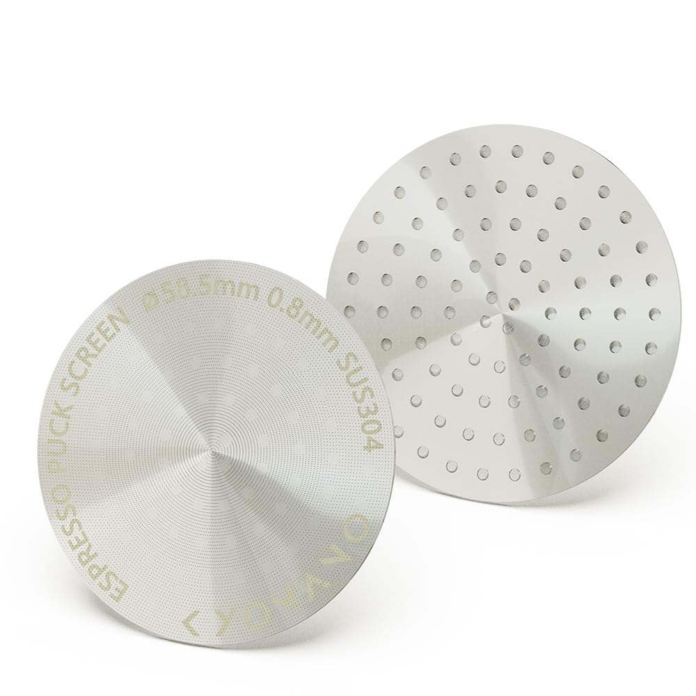 KYONANO58.5mm Espresso Puck Screen - Espresso Machine Accessories - Reusable Metal Coffee Filters - Compatible with 58mm Breville, WEGA, Barsetto Espresso Coffee Machines