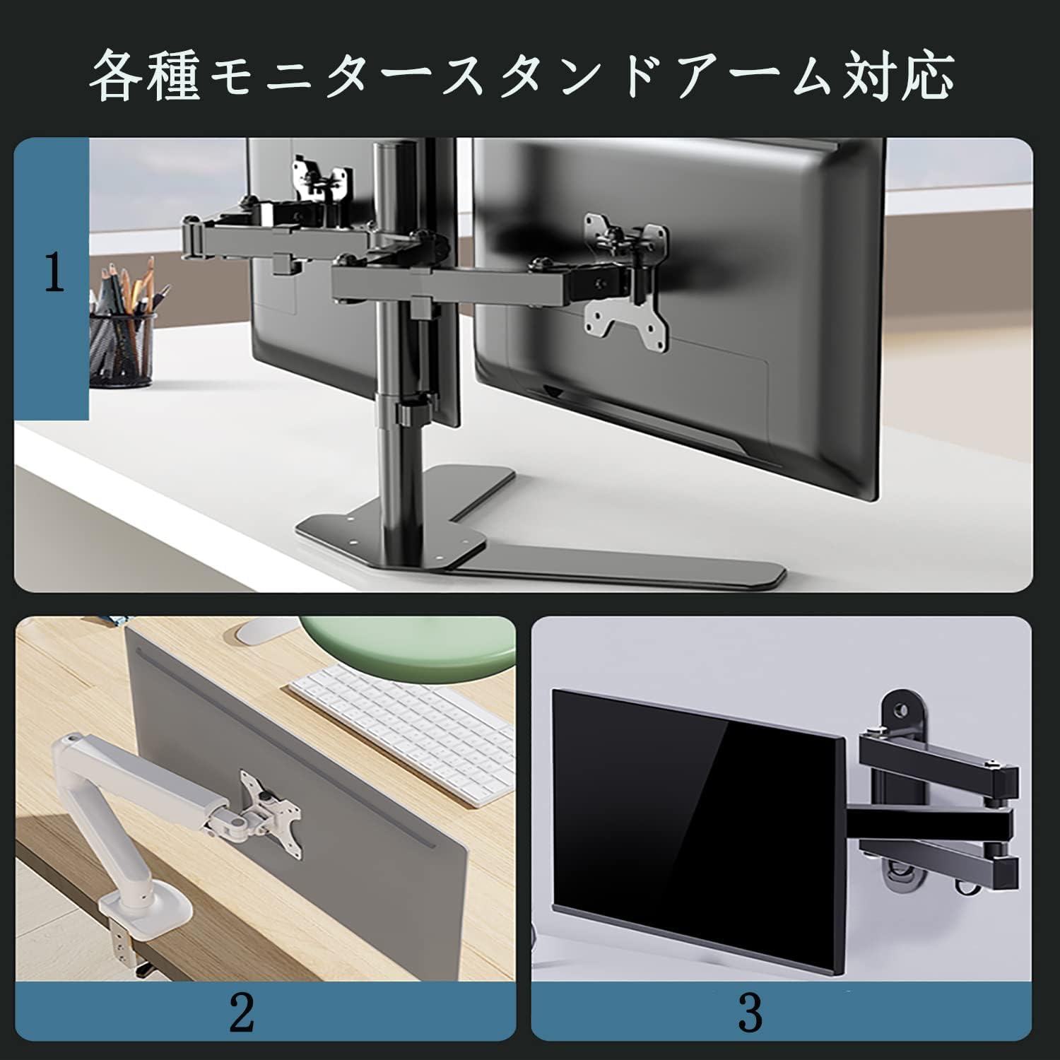 Amazon.co.jp: VESAマウント対応アダプター,耐高温モニターアーム