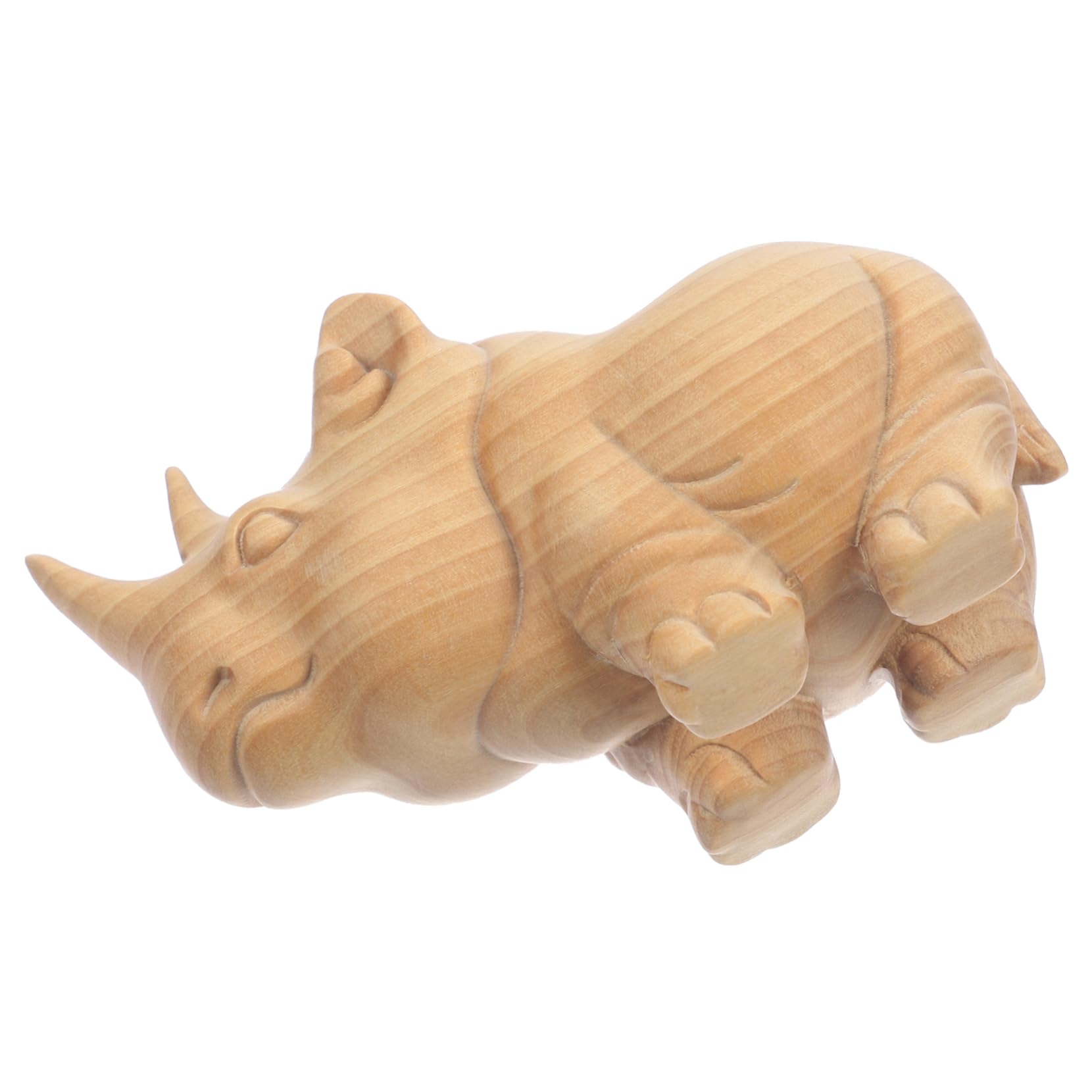 Amazon.co.jp: ORFOFE 木製サイ像 ツゲ材のサイ工芸品 木製