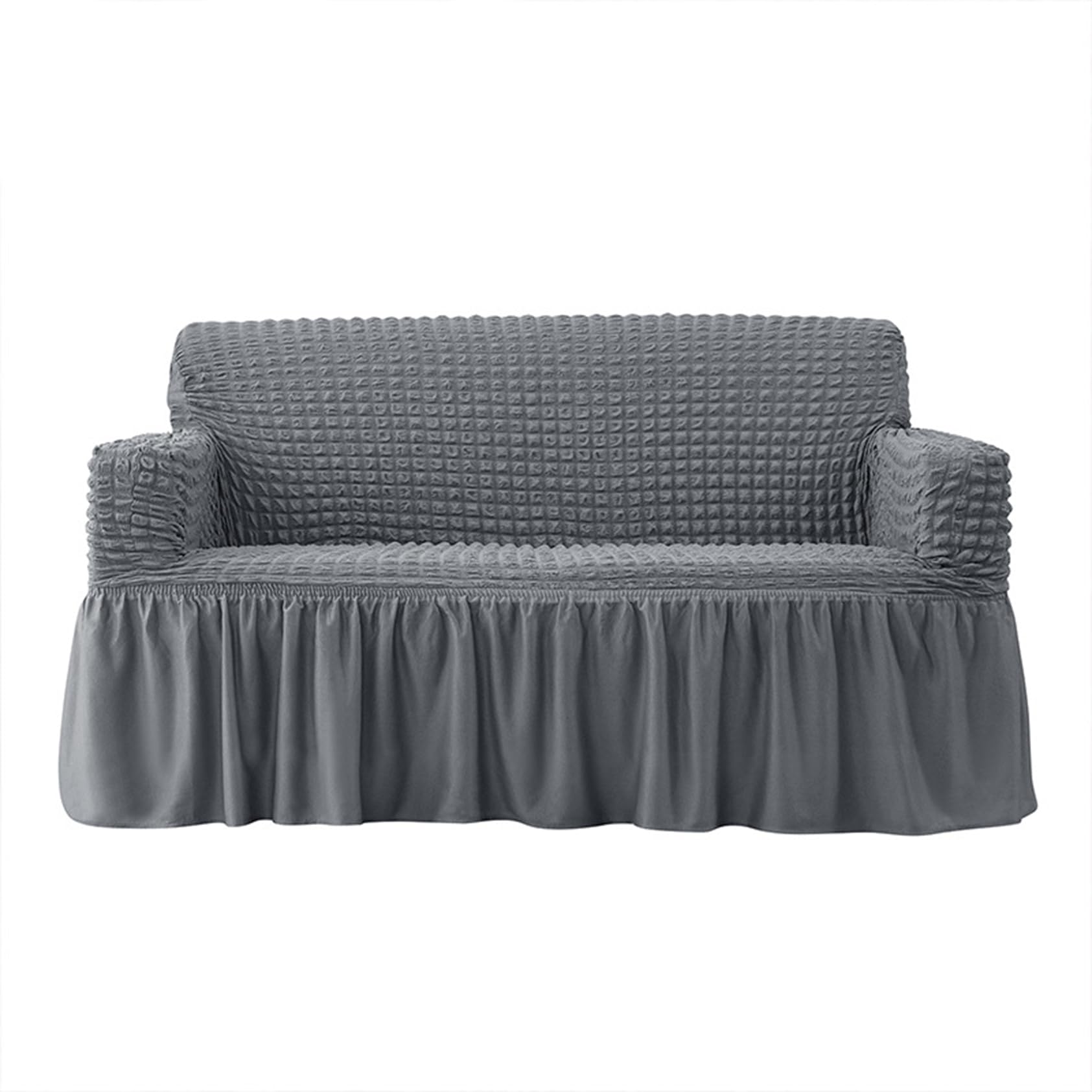 Pers F High Stretch Sofa Covers With Skirt, 1/2/3/4 Seater Super Soft Couch Covers All-Inclusive Sofa Slipcover Washable Stretchable Sofa Cover Urniture Protector Cover(Size:2 Seater(140-185Cm),Color:f)