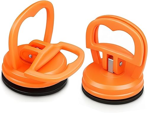 LAXISCREED Juego de 2 extractores de abolladuras para ajuste ligero de paneles de automóviles, ventosas compactas para vidrio, azulejos y