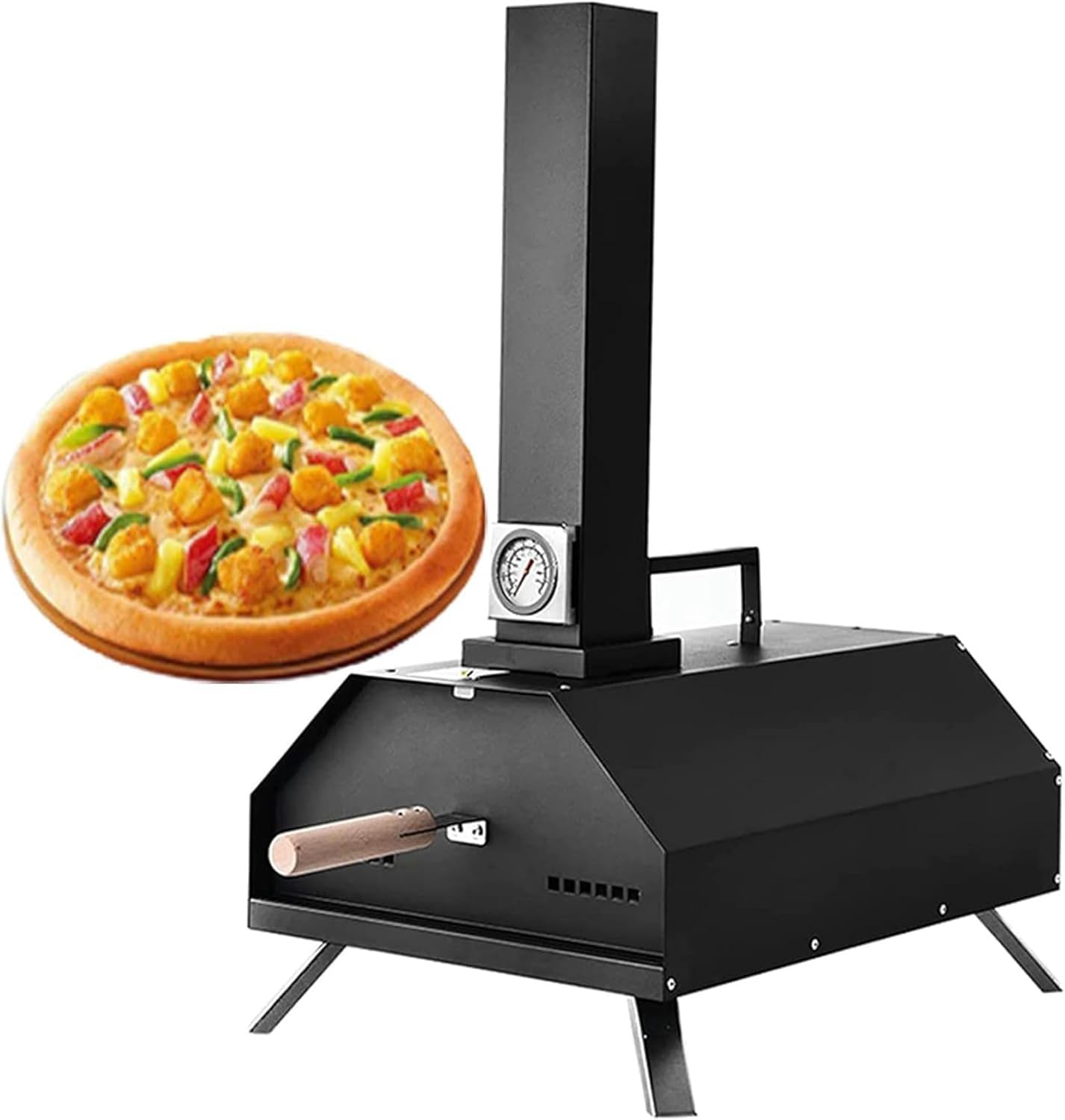 11 Wood Fired Outdoor Pizza Oven – Portable Hard Wood Pellet Pizza Oven – Ideal for Any Outdoor Kitchen
