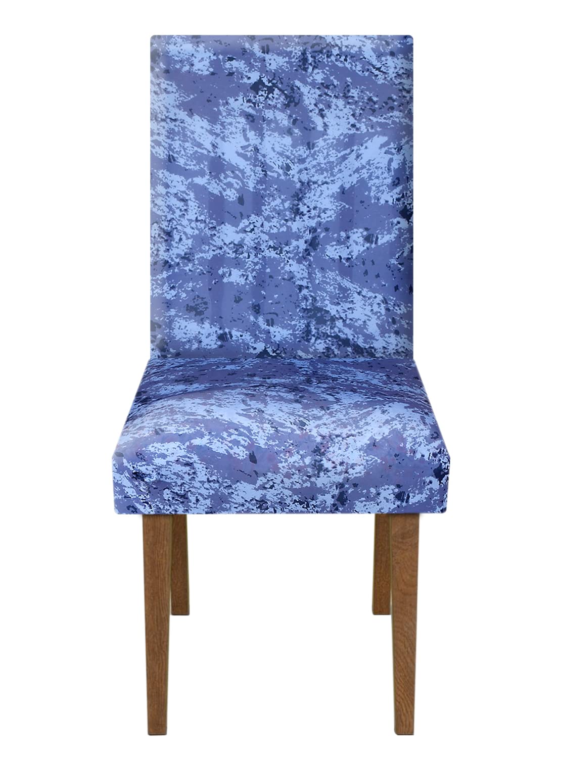 Kuber Industries Camouflage Printed Elastic Stretchable Polyster Chair Cover for Home, Office, Hotels, Wedding Banquet (Blue)-50KM0959